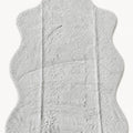 Plush Shag Kids Oval Rug – Gray