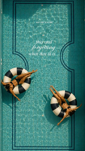 Pool Quote Photography Modern Wall Art – Turquoise Coastal Typography