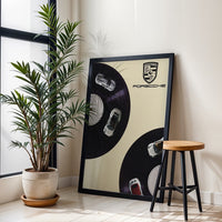 PORSCCHE Vinyl Record Pop Art Décor Poster – Porsche Car Home Art