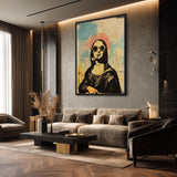 Portrait Pop Art Wall Art – Mona Lisa With Sunglasses and Pipe