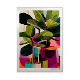 Potted Plant Abstract Botanical Wall Art – Colorful Picasso 1927 Print
