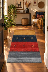 Printed Decorative Kitchen Rug in a hallway