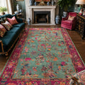 Printed Decorative Kitchen Rug in a living room
