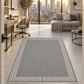 Printed Modern Area Rug in a office