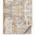 Printed Modern Area Rug – Blue – features