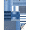 Printed Modern Area Rug – Blue – features