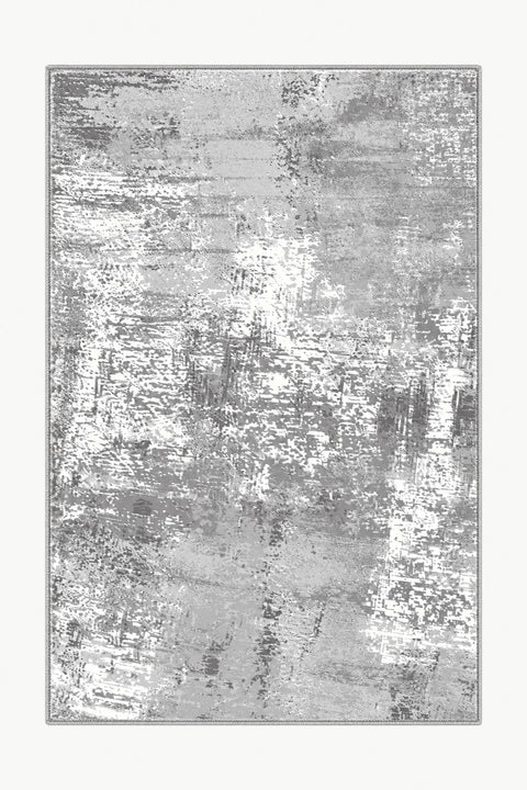 Printed Modern Kitchen Rug – Gray