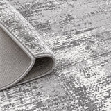 Printed Modern Kitchen Rug – Gray – texture close-up