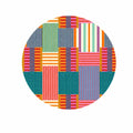 Printed Modern Round Rug – Multicolor