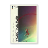 Project Hail Mary Astronaut Retro Wall Art – Sci-Fi Typography Print