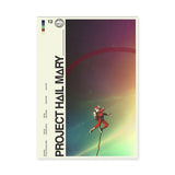 Project Hail Mary Astronaut Retro Wall Art – Sci-Fi Typography Print