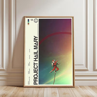 Project Hail Mary Movie Décor Print, 2026 Sci-Fi Film Design Wall Poster for Minimal Home or Office Decor, A1-A5, 27x40