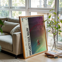 Project Hail Mary Movie Décor Print, 2026 Sci-Fi Film Design Wall Poster for Minimal Home or Office Decor, A1-A5, 27x40