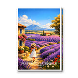 Provence Lavender Fields Vintage Wall Art – Plateau de Valensole Print