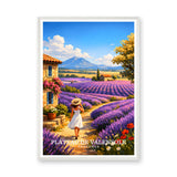 Provence Lavender Fields Vintage Wall Art – Plateau de Valensole Print