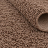 Puffy Plush Modern Oval Rug – texture close-up