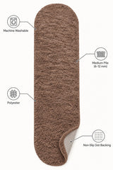 Puffy Plush Modern Oval Rug – features