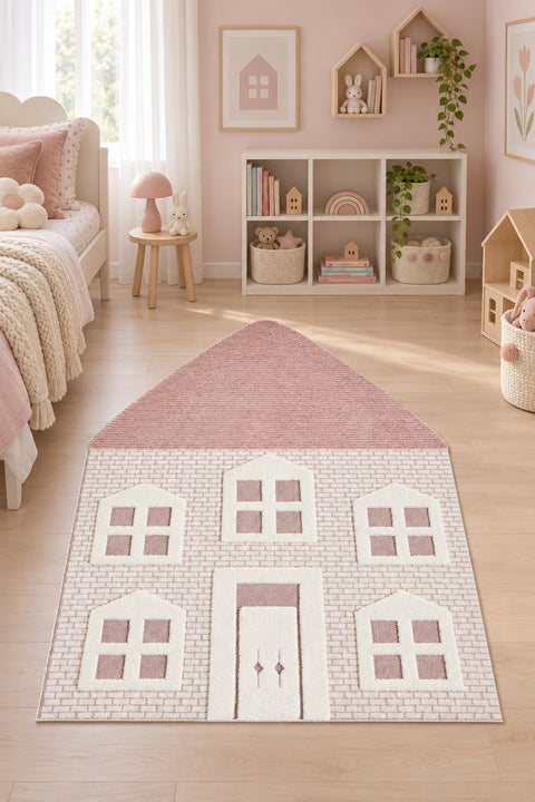 Quincey Kids Irregular Area Rug in a nursery