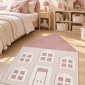 Quincey Kids Irregular Area Rug in a bedroom