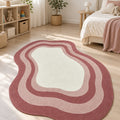 Quincey Kids Plush Area Rug – Light Pink in a nursery