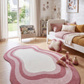 Quincey Kids Plush Area Rug – Light Pink in a nursery