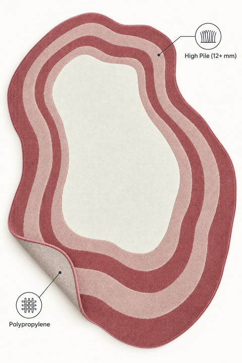 Quincey Kids Plush Area Rug – Light Pink – features