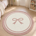 Quincey Kids Plush Area Rug – Pink & Pink in a nursery