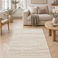 Quincey Modern Shag Area Rug in a living room