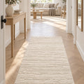 Quincey Modern Shag Area Rug in a hallway