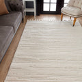 Quincey Modern Shag Area Rug in a living room