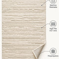 Quincey Modern Shag Area Rug – features