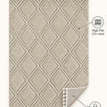 Quincey Modern Shag Area Rug – Beige – features