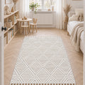 Quincey Modern Shag Area Rug – Cream in a nursery