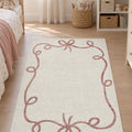 Quincey Plush Kids Area Rug – Cream in a nursery