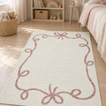 Quincey Plush Kids Area Rug – Cream in a nursery