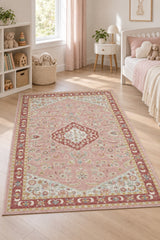 Quincey Plush Kids Area Rug – Cream & Beige in a nursery