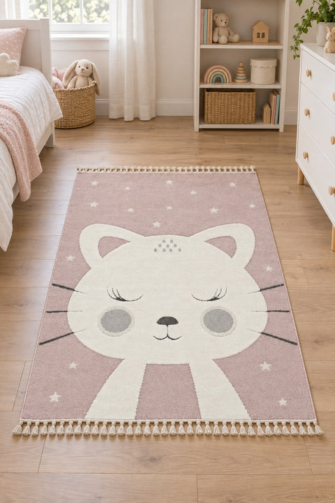 Quincey Plush Kids Area Rug – Multicolor in a nursery