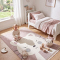 Quincey Plush Kids Area Rug – Multicolor in a nursery