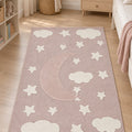 Quincey Plush Kids Area Rug – Pink in a nursery