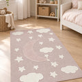 Quincey Plush Kids Area Rug – Pink in a nursery
