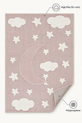 Quincey Plush Kids Area Rug – Pink – features