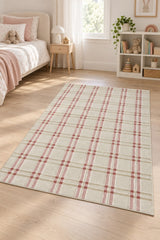 Quincey Plush Kids Area Rug – Plaid in a nursery