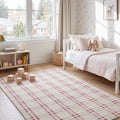 Quincey Plush Kids Area Rug – Plaid in a nursery