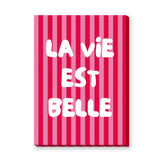 Quote Typography Wall Art – Pink French Saying in Retro Pop Style