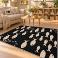 R2048 Printed Kitchen Rug in a living room