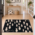 R2048 Printed Kitchen Rug in a hallway