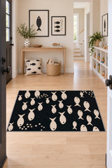 R2048 Printed Kitchen Rug in a hallway