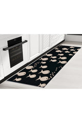 R2048 Printed Kitchen Rug in a kitchen