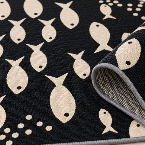 R2048 Printed Kitchen Rug – texture close-up