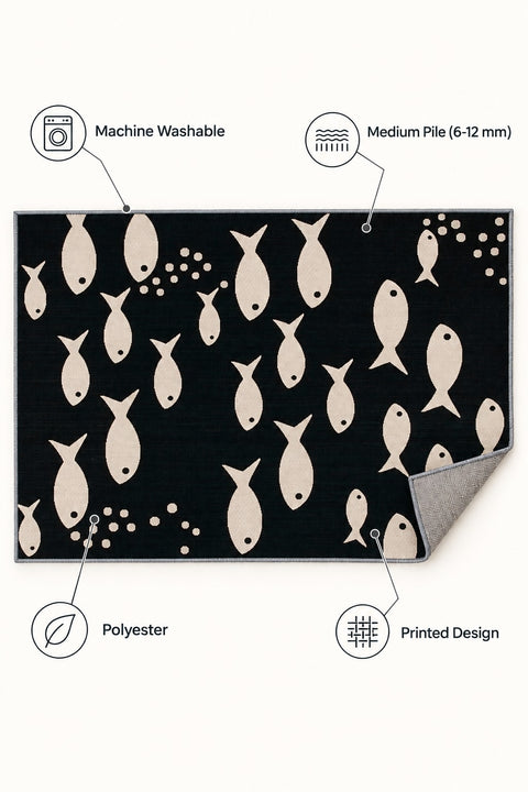 R2048 Printed Kitchen Rug – features